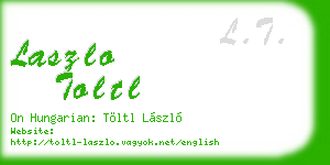 laszlo toltl business card